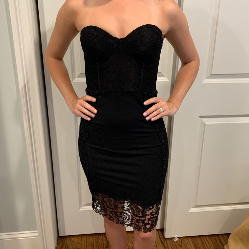 Gorgeous Black Corset Top Dress from Guess